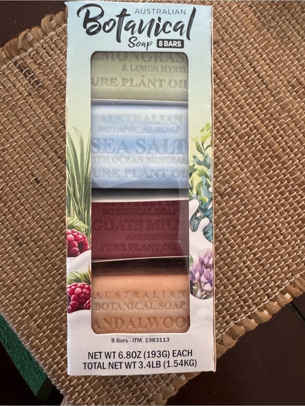 Australian Botanical Soap-8 bars. Sealed